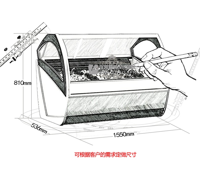 優(yōu)凱-VIP-TC型冰淇淋展示柜（廠長推薦）