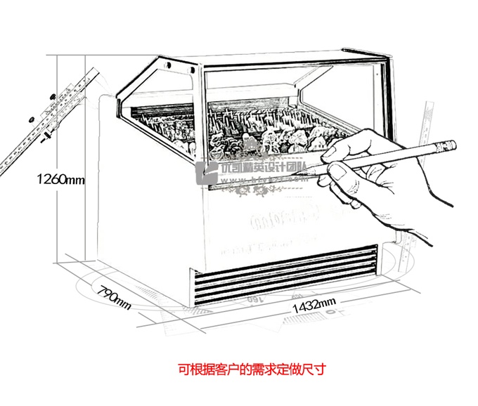 17BQ-A1靈動冰款淇淋展示柜