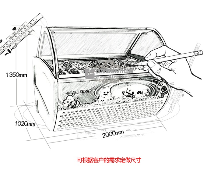 BQ-B型冰淇淋展示柜