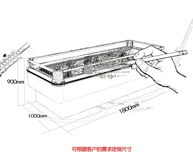 LD-DA型風(fēng)冷單島柜（暢銷產(chǎn)品）