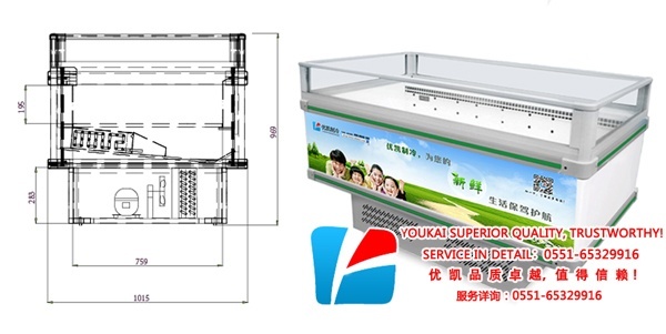 風(fēng)冷單島柜設(shè)計(jì)圖