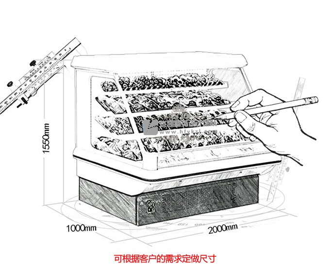 SG-TD型半高水果保鮮柜（暢銷產(chǎn)品）