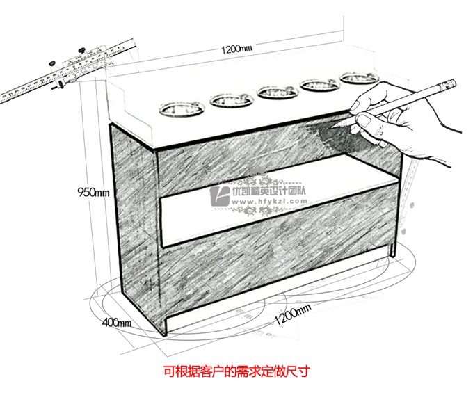 定制自助調(diào)料桌