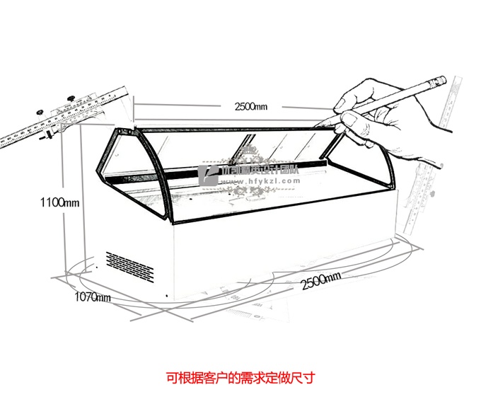 敦煌系列柜臺(tái)式冷藏展示柜