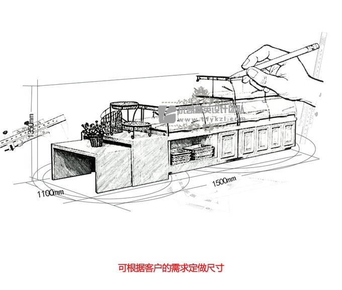 MB-16A5鐵藝中島面包柜