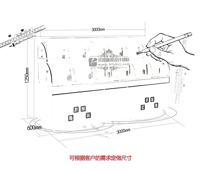 MB-BGB弧形門單邊面包柜