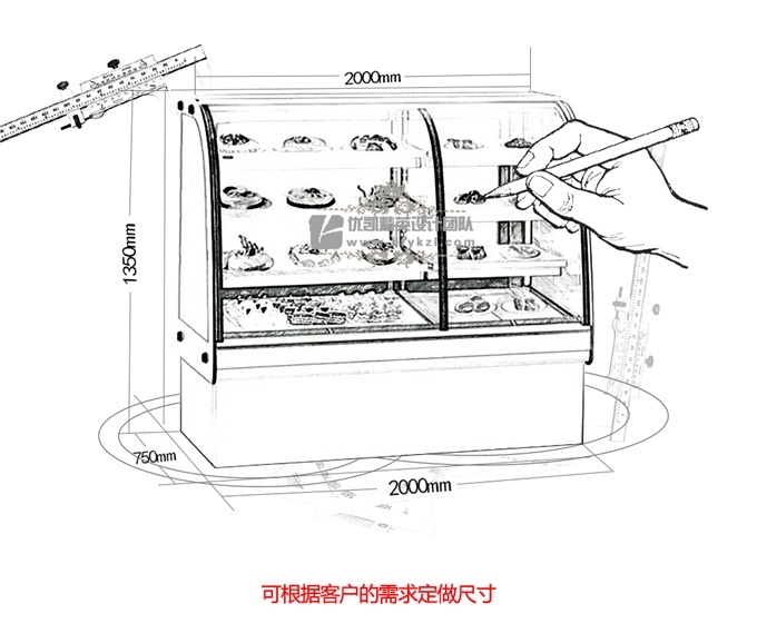 DG-DC型冷熱型蛋糕展示柜