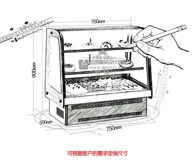 DG-G型臺(tái)式蛋糕柜