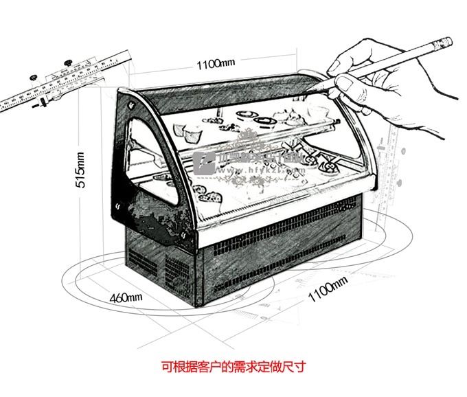 DG-ZB桌上型蛋糕柜