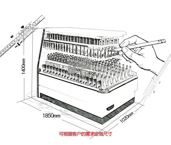 HD-A型立式半環(huán)島風(fēng)幕柜