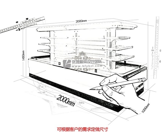 HD-A型立式環(huán)島風(fēng)幕柜