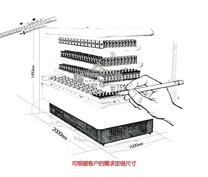 HD-A2型立式環(huán)島風(fēng)幕柜